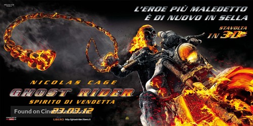 Ghost Rider: Spirit of Vengeance - Italian Movie Poster