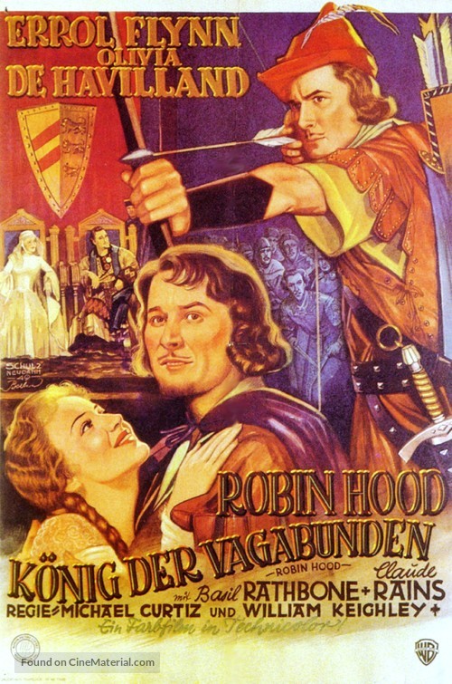 The Adventures of Robin Hood - German Movie Poster