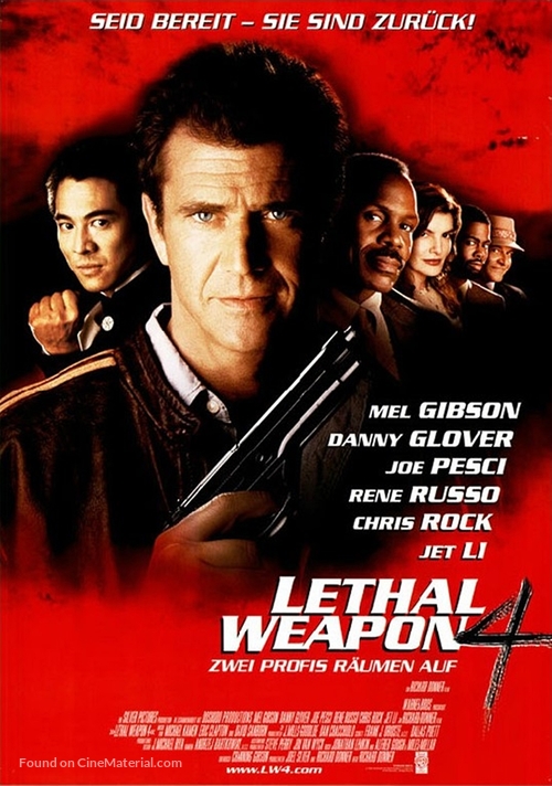 Lethal Weapon 4 - German Movie Poster