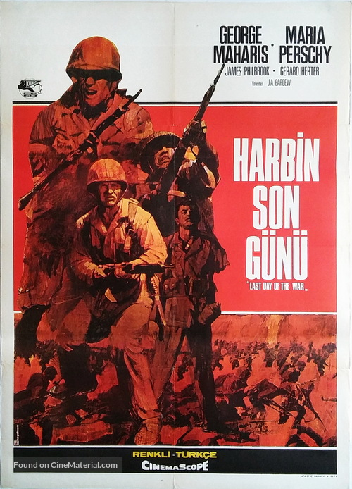 El &uacute;ltimo d&iacute;a de la guerra - Turkish Movie Poster