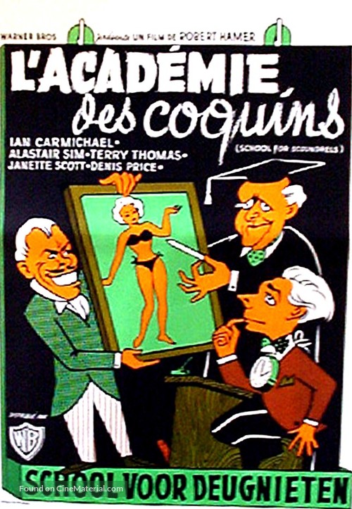 School for Scoundrels - Belgian Movie Poster