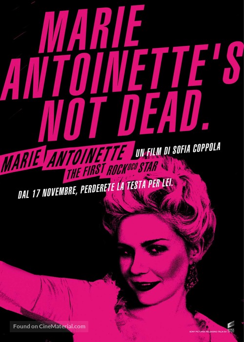 Marie Antoinette - Italian Movie Poster