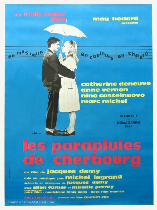 Les parapluies de Cherbourg - French Movie Poster