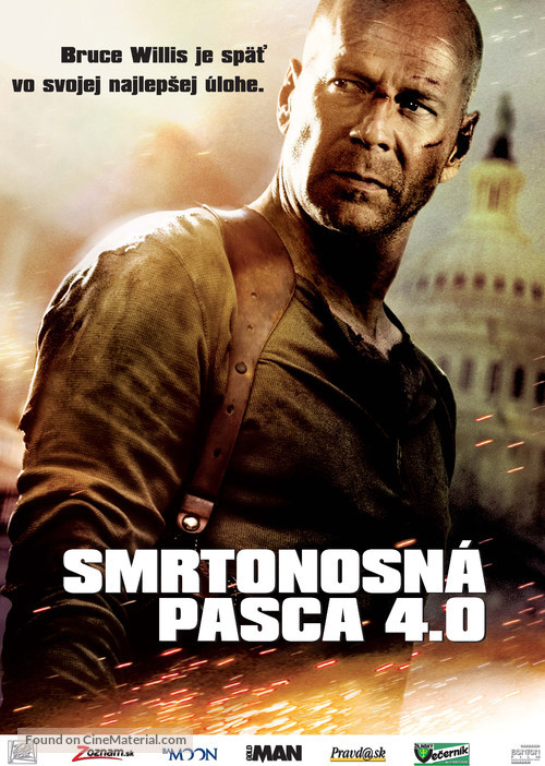 Live Free or Die Hard - Slovak Movie Poster