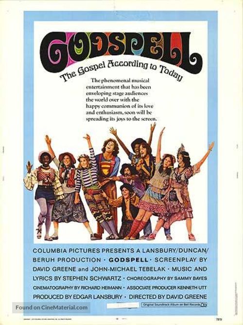 Godspell: A Musical Based on the Gospel According to St. Matthew - Movie Poster