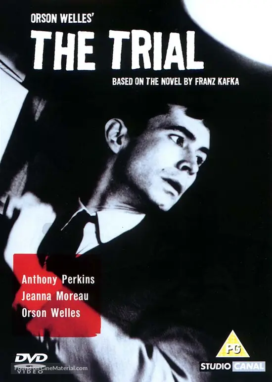 Le procès (1962) British dvd movie cover Le procès (1962) British dvd movie cover