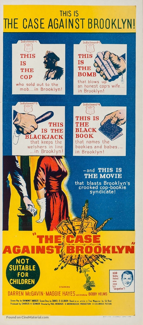 The Case Against Brooklyn - Australian Movie Poster