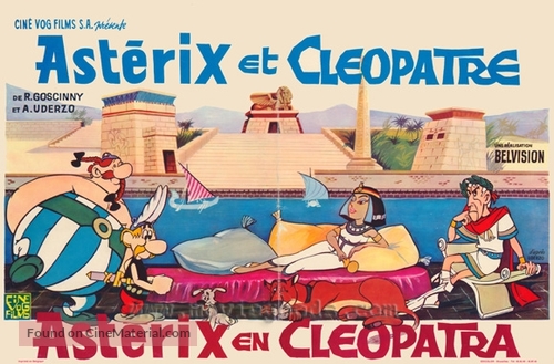 Ast&eacute;rix et Cl&eacute;op&acirc;tre - Belgian Movie Poster
