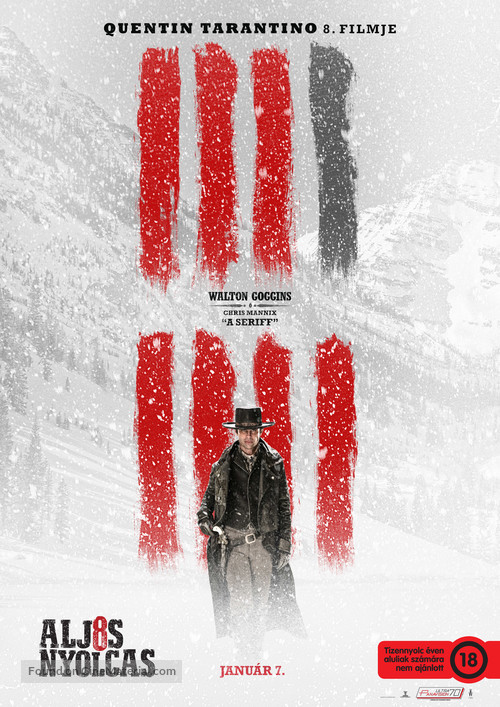 The Hateful Eight - Hungarian Movie Poster