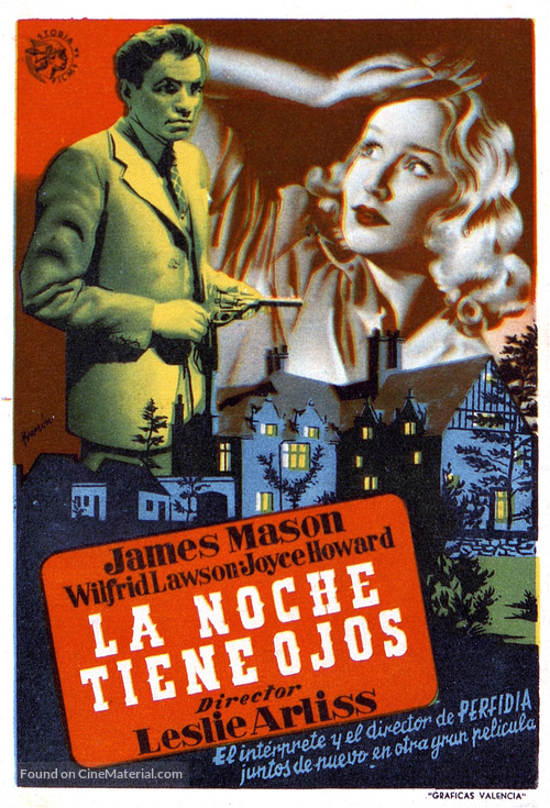 The Night Has Eyes - Spanish Movie Poster