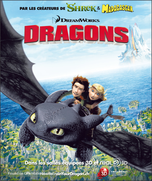 How to Train Your Dragon - Swiss Movie Poster