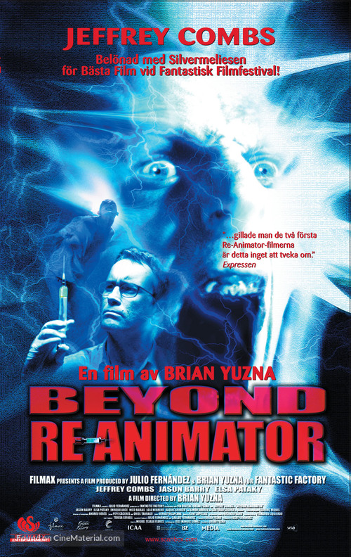 Beyond Re-Animator - Swedish Movie Poster