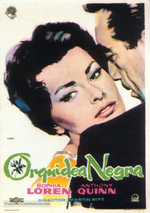 The Black Orchid - Spanish Movie Poster