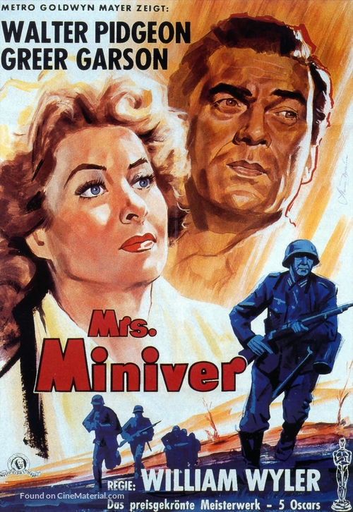 Mrs. Miniver - German Movie Poster