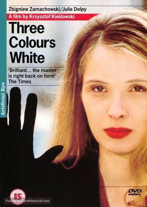 Trois couleurs: Blanc - British DVD movie cover