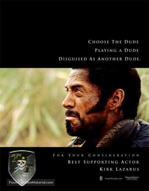 Tropic Thunder - For your consideration movie poster