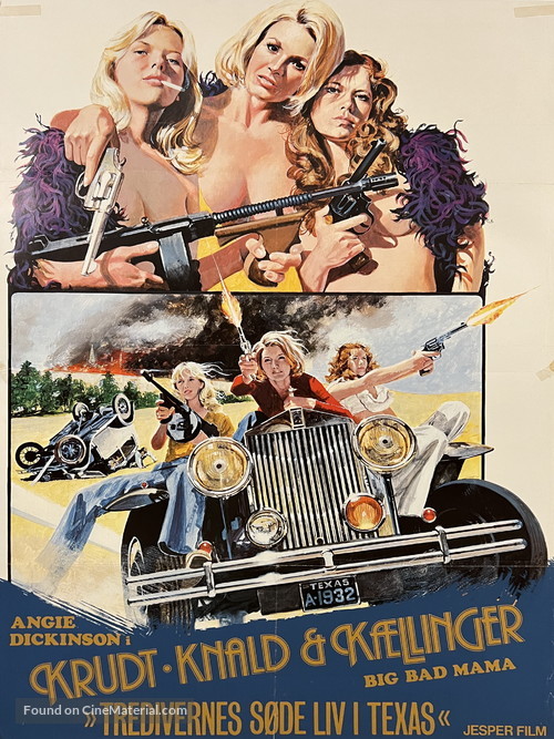 Big Bad Mama - Danish Movie Poster