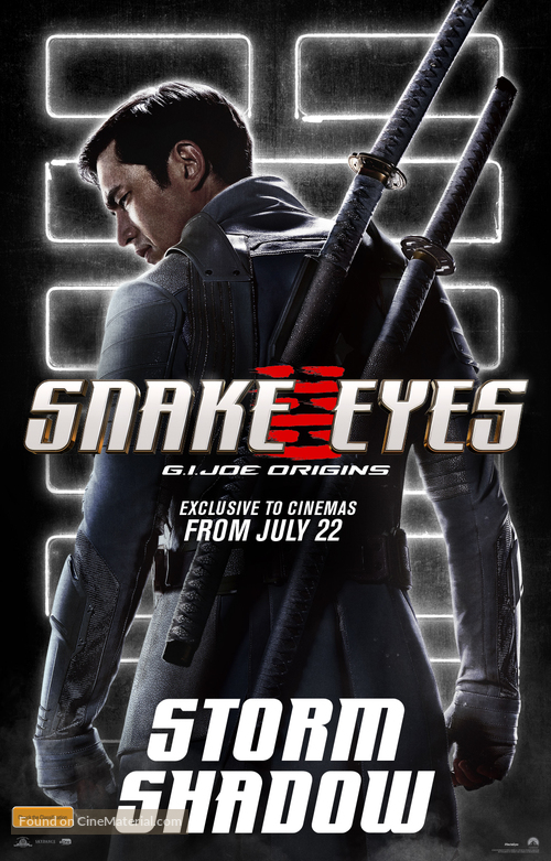 Snake Eyes: G.I. Joe Origins - Australian Movie Poster
