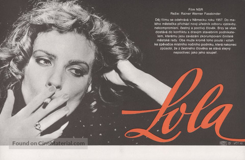 Lola - Czech Movie Poster