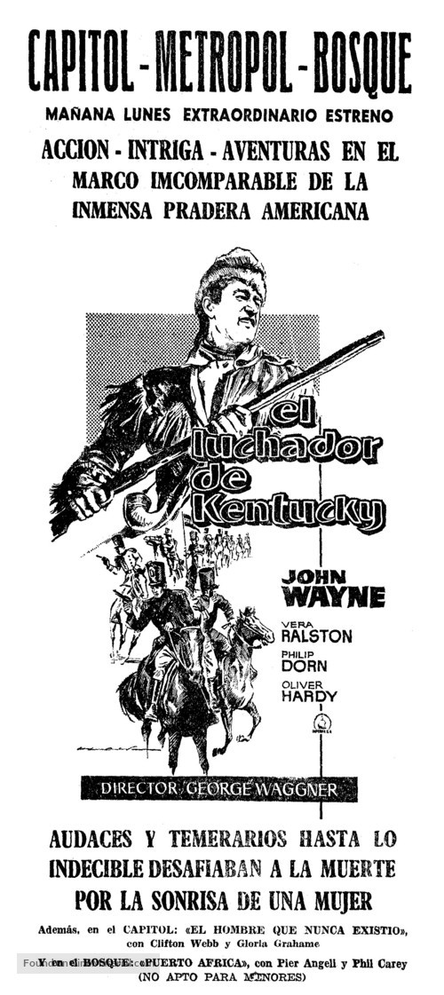The Fighting Kentuckian - Spanish poster