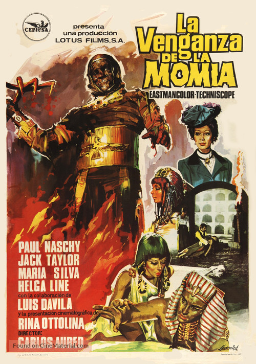 La venganza de la momia - Spanish Movie Poster