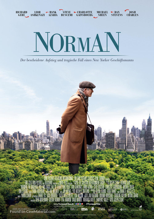 Norman: The Moderate Rise and Tragic Fall of a New York Fixer - German Movie Poster