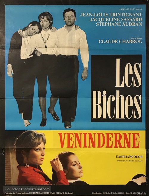 Les biches - Danish Movie Poster