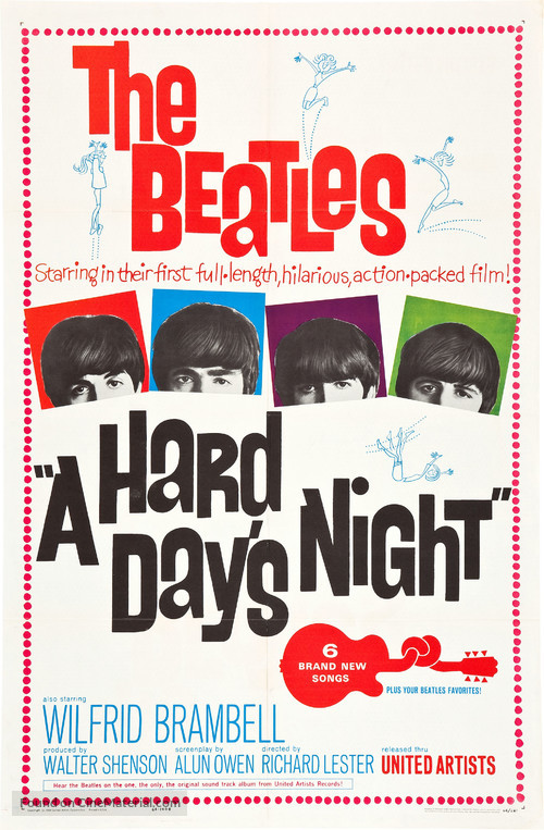 A Hard Day's Night - Movie Poster