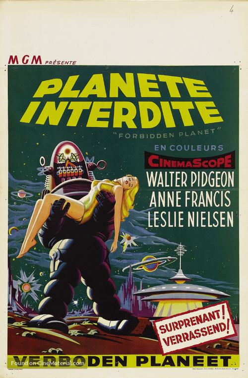 Forbidden Planet - Belgian Movie Poster