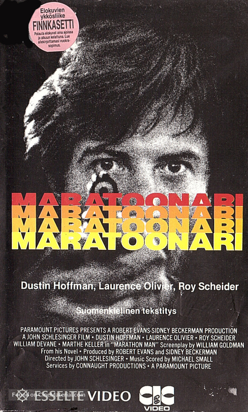 Marathon Man - Finnish VHS movie cover