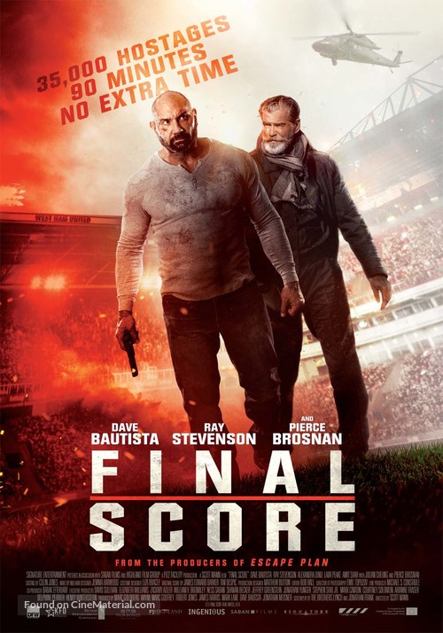 Final Score - Belgian Movie Poster