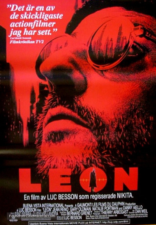 L&eacute;on: The Professional - Swedish Movie Poster