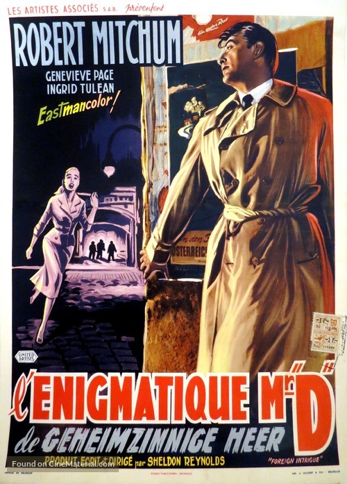 Foreign Intrigue - Belgian Movie Poster