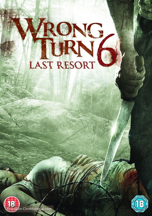 Wrong Turn 6: Last Resort - British DVD movie cover