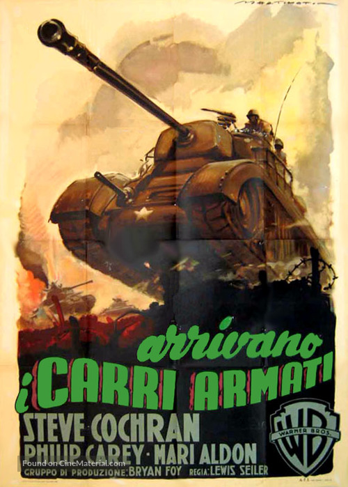 The Tanks Are Coming - Italian Movie Poster