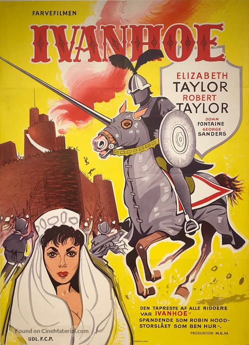 Ivanhoe - Danish Movie Poster