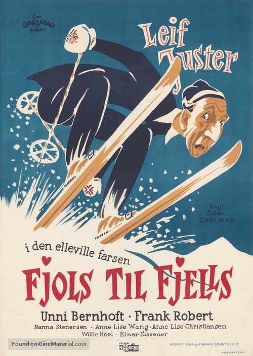 Fjols til fjells - Norwegian Movie Poster