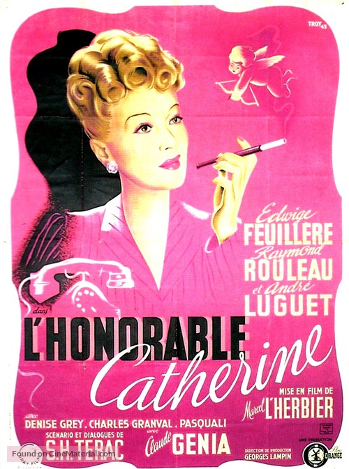 L&#039;honorable Catherine - French Movie Poster