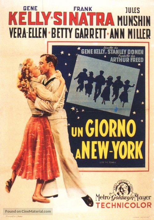 On the Town - Italian Movie Poster