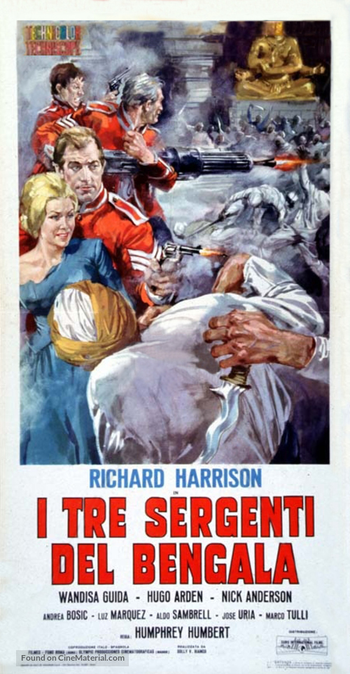 Tre sergenti del Bengala, I - Italian Movie Poster