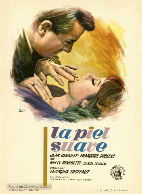 La peau douce - Spanish Movie Poster