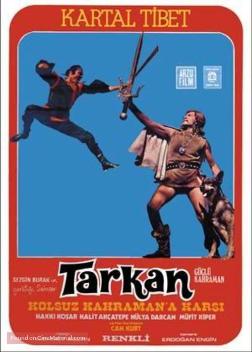 Tarkan g&uuml;&ccedil;l&uuml; kahraman - Turkish Movie Poster