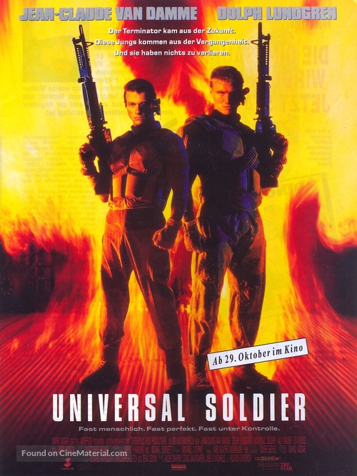 Universal Soldier - German Movie Poster