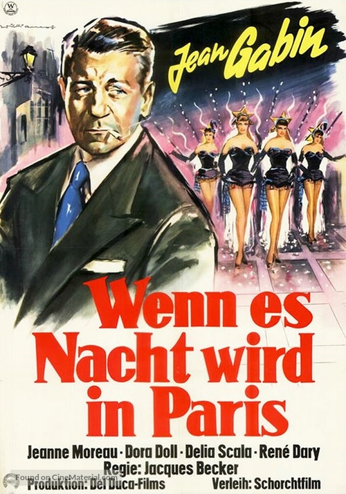 Touchez pas au grisbi - German Movie Poster