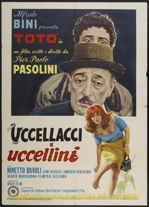 Uccellacci e uccellini - Italian Movie Poster