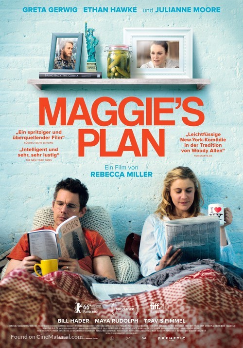 Maggie&#039;s Plan - Swiss Movie Poster