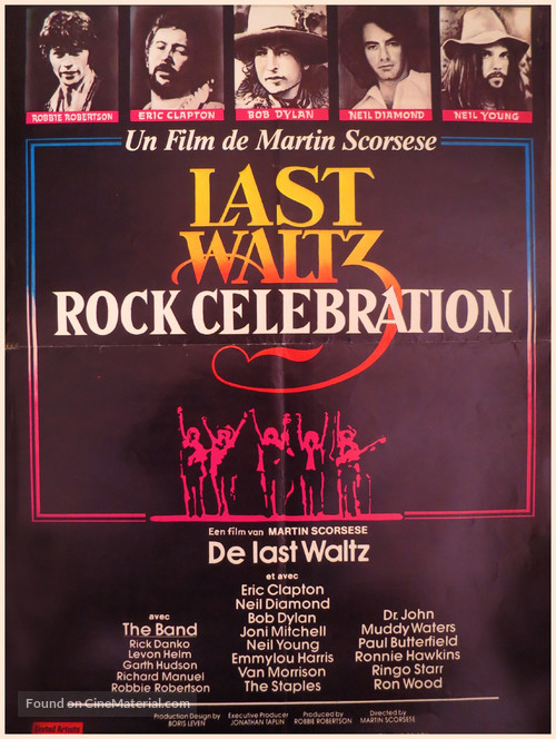 The Last Waltz - Belgian Movie Poster