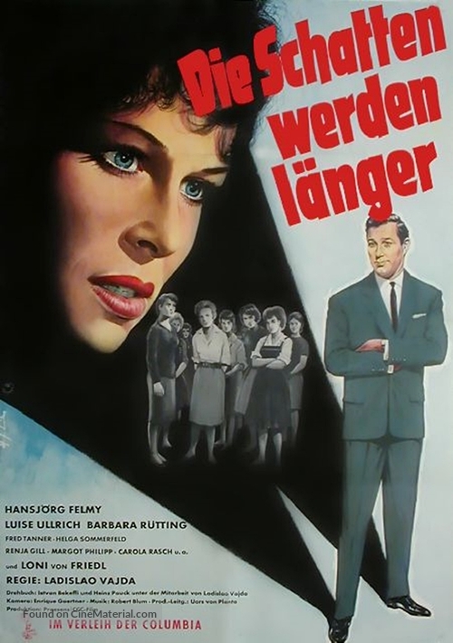 Die Schatten werden l&auml;nger - German Movie Poster