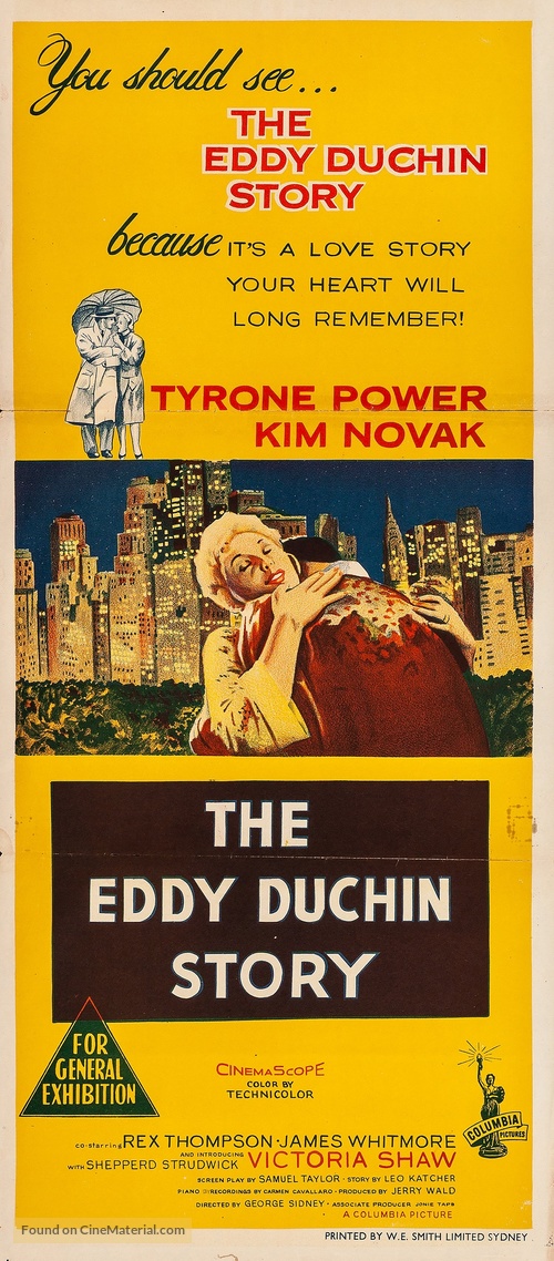 The Eddy Duchin Story - Australian Movie Poster