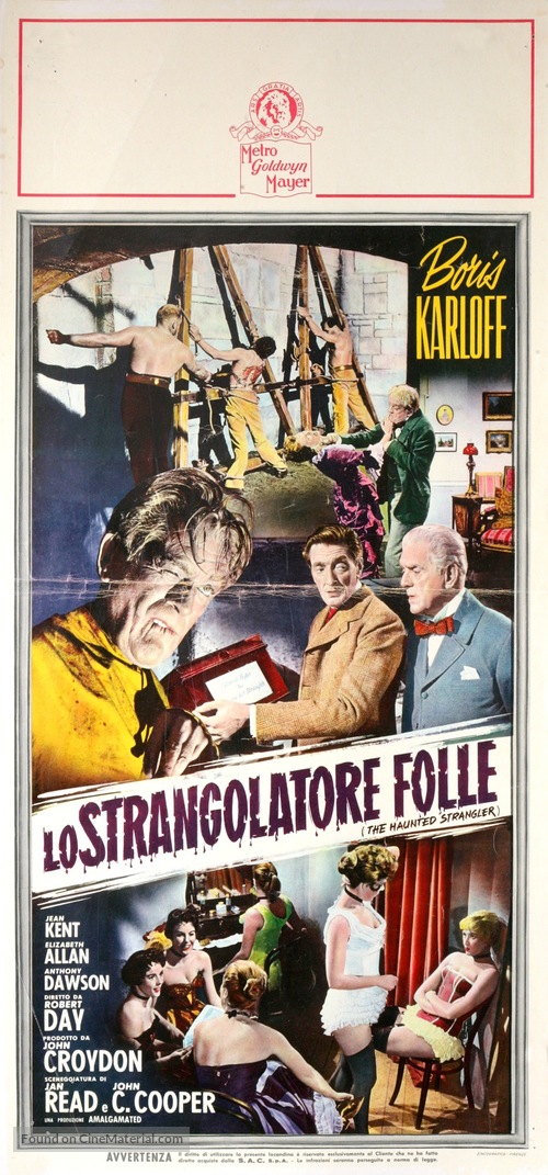 Grip of the Strangler - Italian Movie Poster